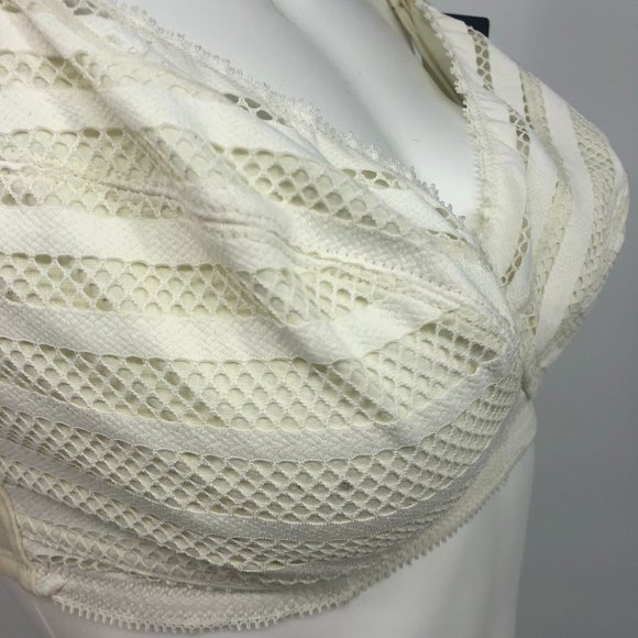 Heidi Klum Maternity Nursing Bra White Mesh 34D - Picture 2 of 7